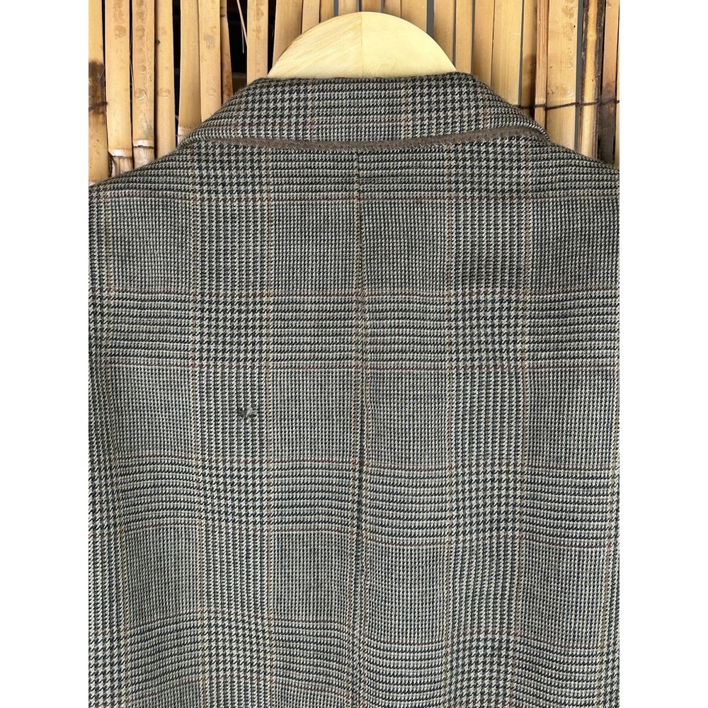Vintage LAUREN Ralph Lauren Men's Blazer/Sport Coat 100% Wool 44L -‎ Gray Brown - Picture 7 of 16